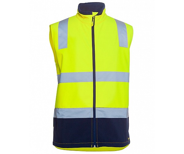 HI VIS Soft Shell Vest With Railway Reflective Tape