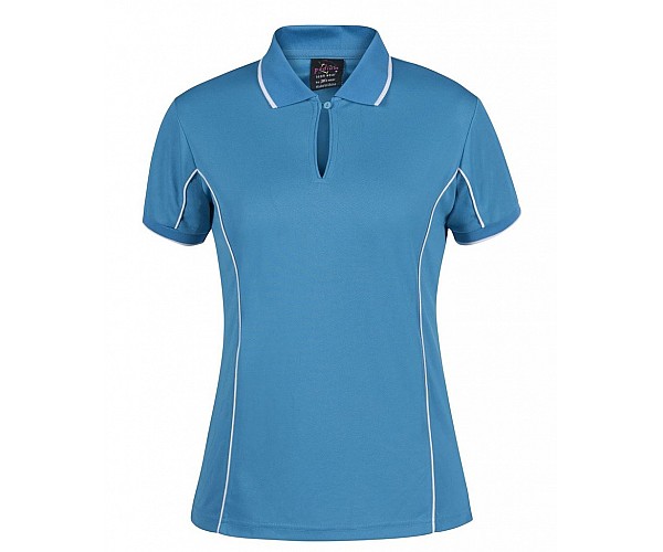 Ladies Polo Shirt With Piping