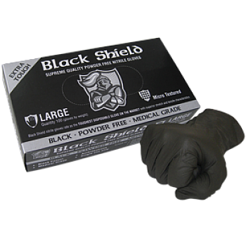 Black Shield Maxisafe Nitrile Powder Free Glove