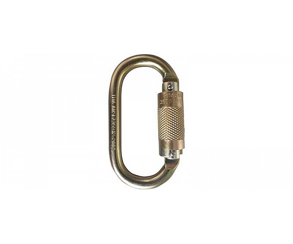 Maxisafe Screwgate Oval Karabiner in [colour] - Front View