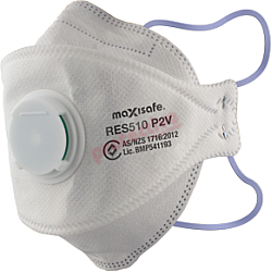 Maxisafe P2 Valved 3-Panel Flatfold Respirator Box Of 20 Maxisafe P2 Valved 3-Panel Flatfold Respirator Box Of 20