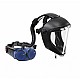 Air Hood Face Shield with PAPR Unit-RPG540 Powered Air Purifying Respirators