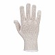 String Knit Liner Gloves White