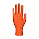 PORTWEST Nitrile Orange Highly Durable Glove - in Orange - Front View