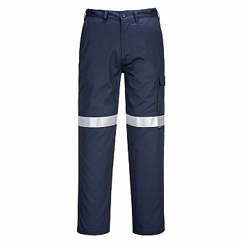 Flame Resistant Cargo Pants With Tape Navy - Mw701