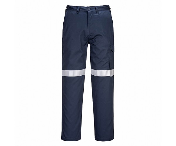 Flame Resistant Cargo Pants with Tape Navy - MW701