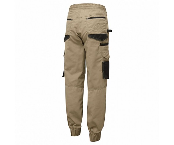 Portwest KX3 Lightweight Drawstring Pants - KX351 in Sand - Front View