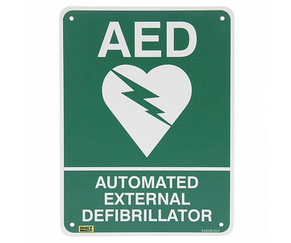 AED Flat Sign 300 X 225mm