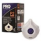 Prochoice P2 Respirator Mask with Valve BOX OF 12 Disposable Respirator Masks