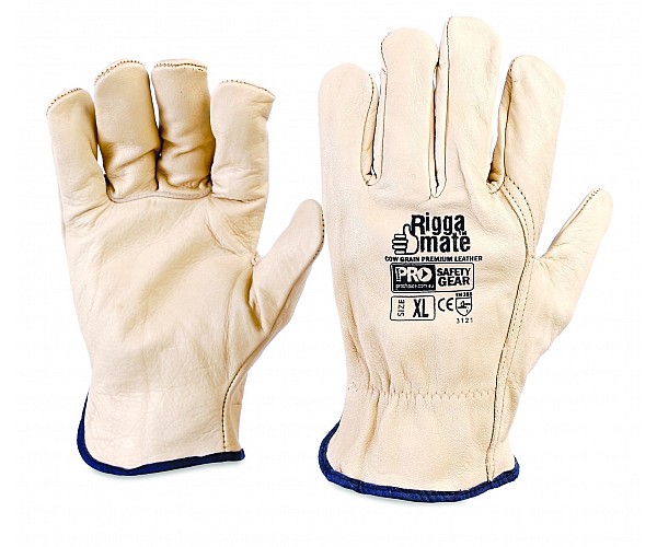 Riggamate Cow Grain Premium Leather Glove
