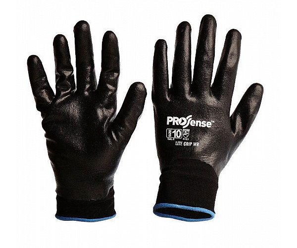 LITE GRIP Full Dip Nitrile Foam on Nylon Liner Safety Gloves