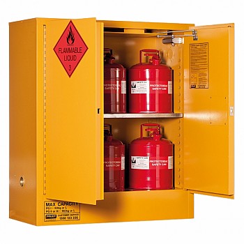 Flammable Liquid Storage Cabinet: 160L - 2 Doors-2 Shelves