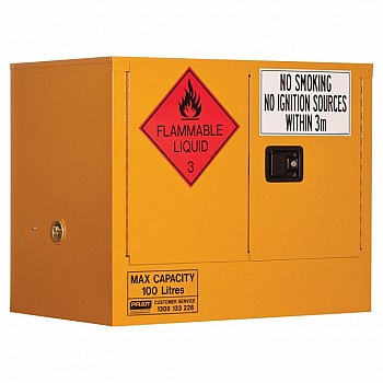 Flammable Liquid Storage Cabinet: 100L - 2 Doors - 1 Shelf