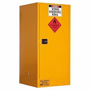 Flammable Liquid Storage Cabinet: 350L - 1 Door - 3 Shelves