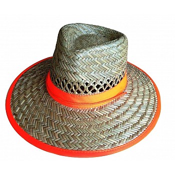 Straw Hat Sun Protection Hi Vis