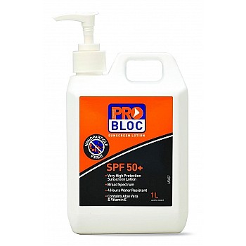 Probloc Spf 50 + Sunscreen 1l Pump Bottle