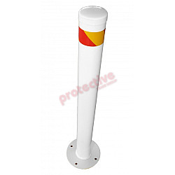 Surface Mount Steel White Bollard Surface Mount Steel White Bollard