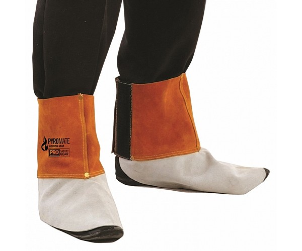 Pyromate Welders Leather Spats Large - WSVL in [colour] - Front View
