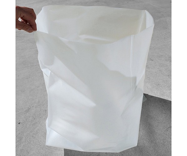 Medium Duty Opaque Rubbish Bags 700mm X 1100mm X 200um in Opaque - Front View
