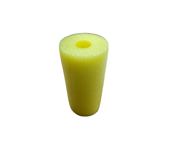 Round Foam Edge Protection Cylinder Shape Bag of 200pc in Yellow - Front View