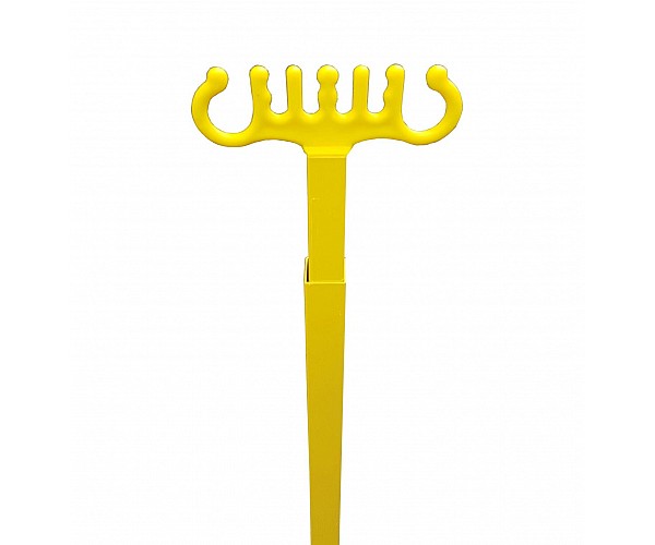 Electrical Lead Stand Adjustable to 2.4M in Yellow - Front View