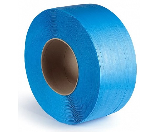 Polypropylene Premium Machine Blue Strap 12mm x 0.63mm x 3000m in Blue - Front View