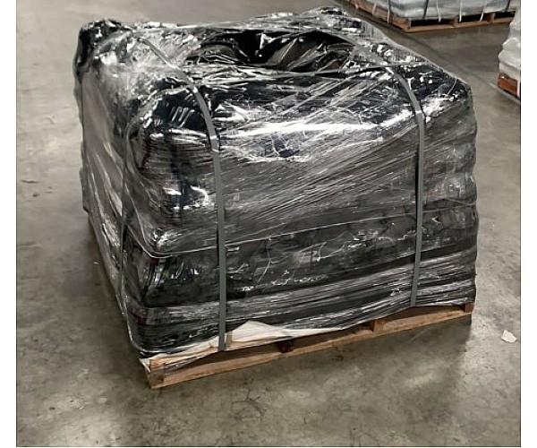 Pallet Bags Black 200um UV Resistant 1200x1200x1200mm - 25 bags per Roll in Black - Front View
