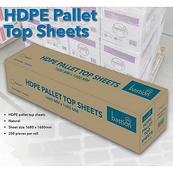 HDPE Pallet Top Sheets 1680 x 1680mm 250pc per Box