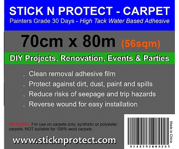 Carpet Protection Film Painters Grade Handy Roll 700mm