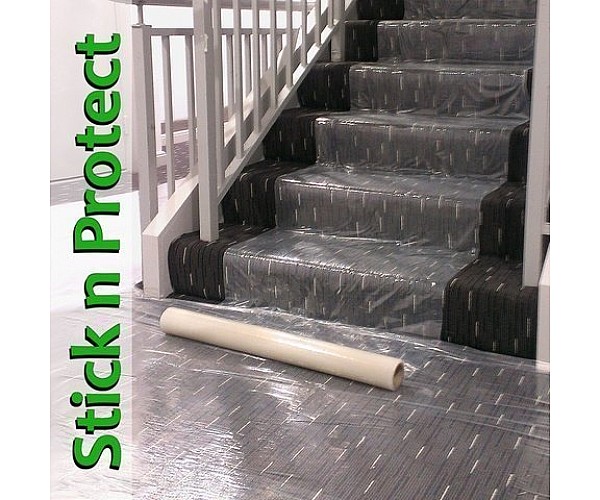 Stick N Protect's Carpet Protection Film 700mm x 100M - Easy Application and Residue-Free Removal