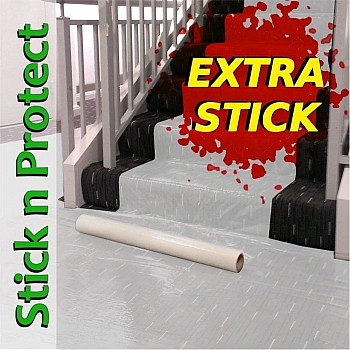 Extra Stick White Carpet Protection Film 1m X 100m
