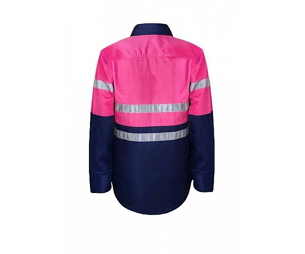 HIVIS TWO TONE SHIRT FOR KIDS WITH REFLECTIVE TAPE