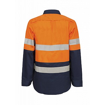 Maternity Hi Vis Shirt With Reflective Tape 100% Cotton