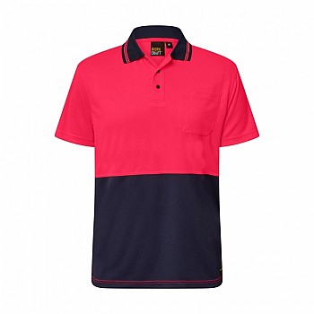 Work Craft Micromesh Polo With Pocket Short Sleeve - WSP201