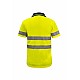 Hi Vis Short Sleeves Micromesh Polo with Reflective Tape in [colour] - Front View