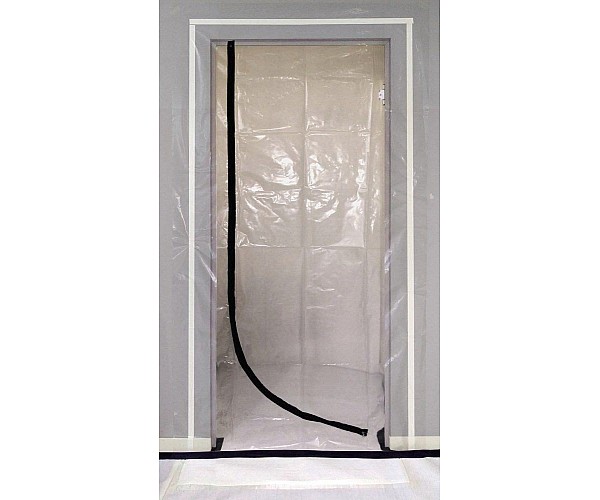 ZIP SEAL DOORWAY L SHAPE Dust Proof Room Zipper Seal Door Access