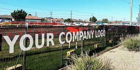 Custom Logo Print Fence Banner Mesh