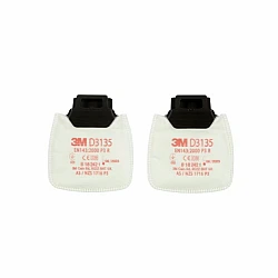 3M Secure Click Particulate Filter P3, D3135 3M Secure Click Particulate Filter P3, D3135
