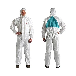 3M Disposable Protective Coverall 4520 White/Green, Type 5/6 3M Disposable Protective Coverall 4520 White/Green, Type 5/6