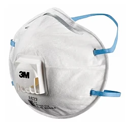 3M Cupped Particulate Respirator 8822, P2, valved Box of 10 3M Cupped Particulate Respirator 8822, P2, valved Box of 10