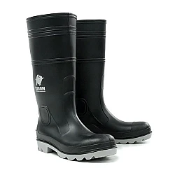Bison Gumboot Inca PVC Black Steel Toe Bison Gumboot Inca PVC Black Steel Toe