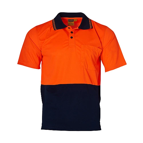 Hi Visibility Short Sleeve Cool dry Micro-Mesh Safety Polo