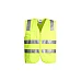 Unisex Hi Vis Zipper Vest with Reflective Tape - ZV998