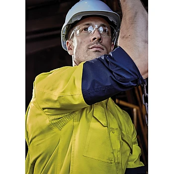 Mens Closed Front Long Sleeve Shirt