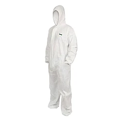 HI-CALIBRE Disposable White SMS Coveralls Type 5 & 6