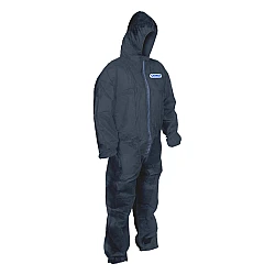 COMBAT Disposable Navy Polypropylene Coverall - Carton 50
