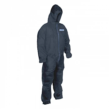 COMBAT Disposable Navy Polypropylene Coverall - Carton 50