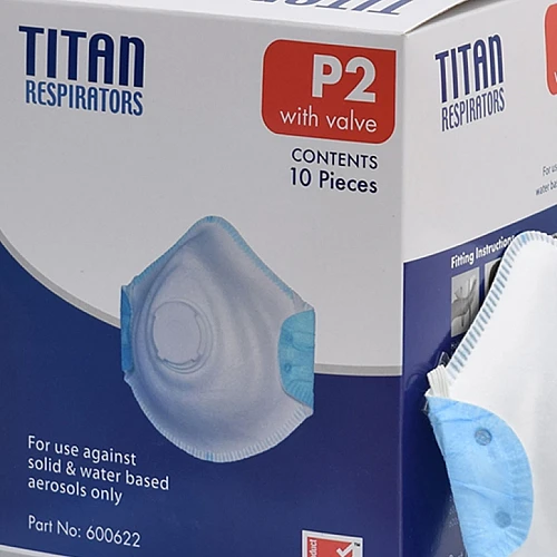 TITAN P2 Valved Disposable Respirator - Pack of 10 TITAN P2 Valved Disposable Respirator - Pack of 10