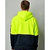 SW38 HI-VIS TWO TONE FLEECY HOODIE UNISEX