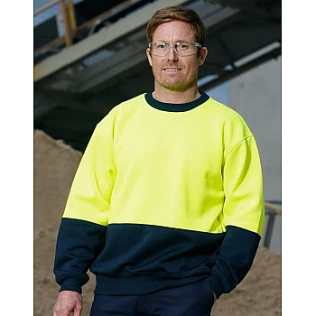 HI-VIS 2 Tone Crew Neck - SW09